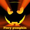 Fiery pumpkin. Find objects