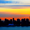 Sunset Over City Jigsaw Puzzle